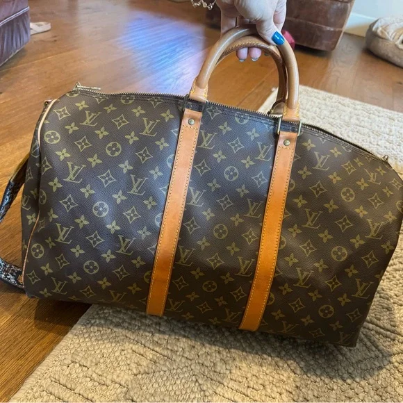 Louis Vuitton keepall 50 Classic Monogram Duffel Bag vinatge - Picture 1 of 6